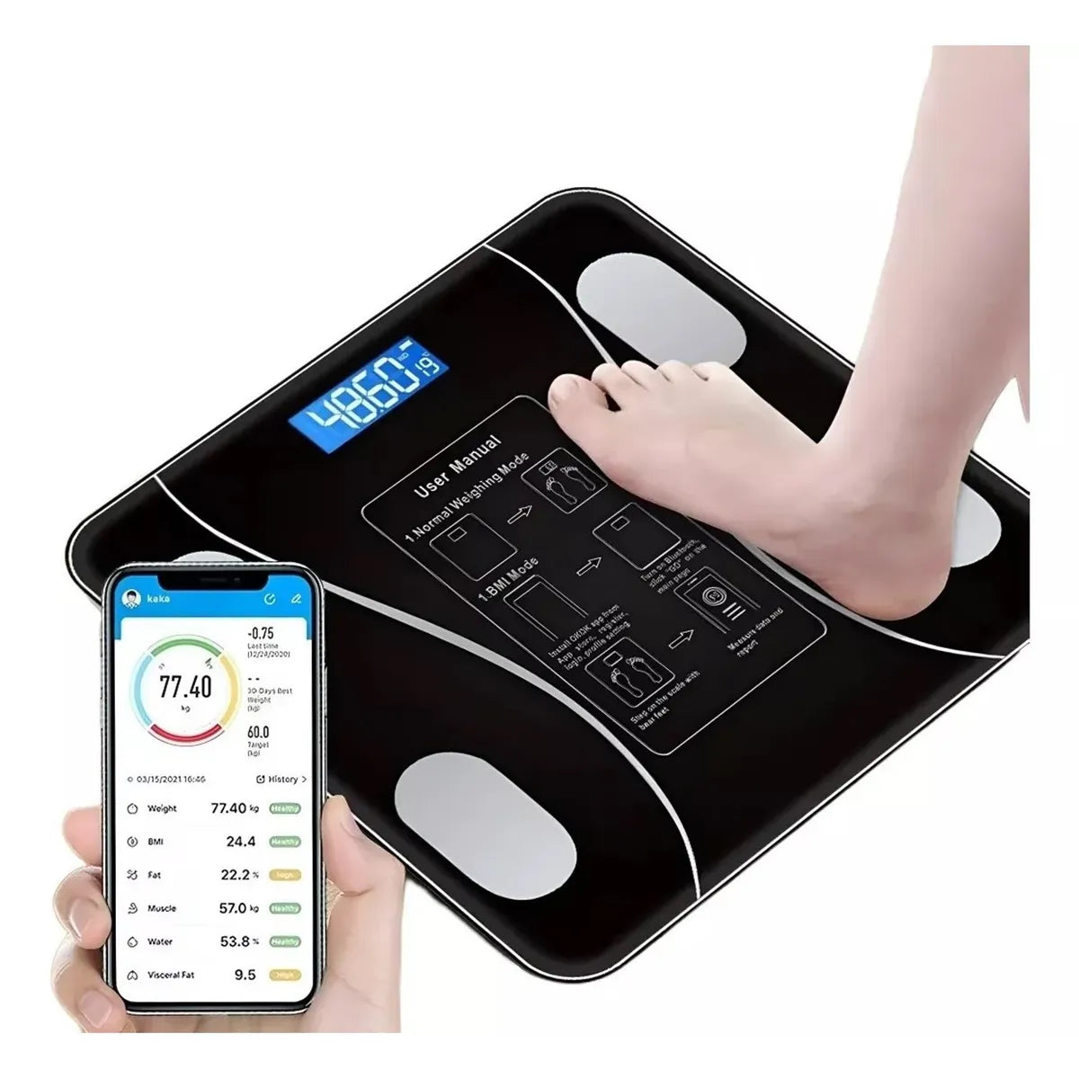 BALANZA INTELIGENTE CON BLUETOOTH