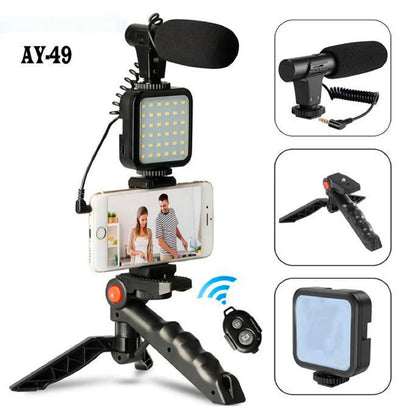 KIT DE GRABACION DE VIDEO CON TRIPODE Y BLUETOOTH