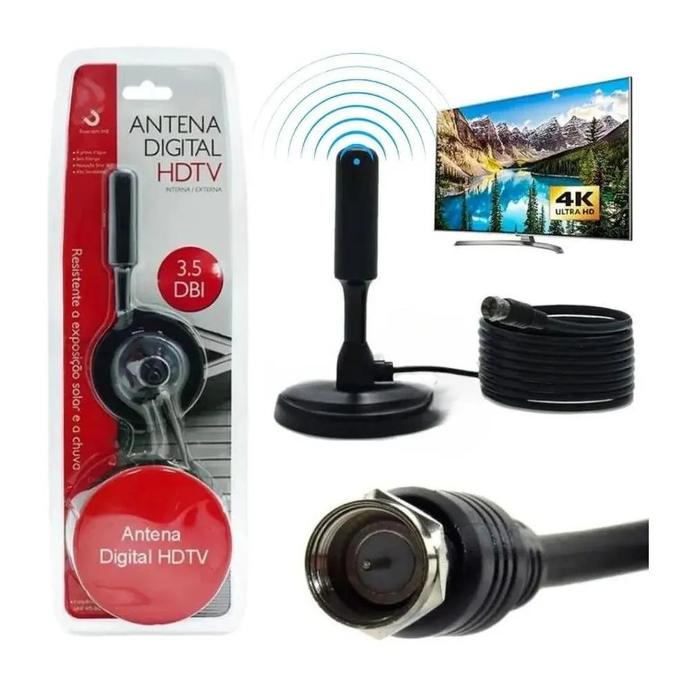 ANTENA DIGITAL TV HDTV INTERNA / EXTERNA